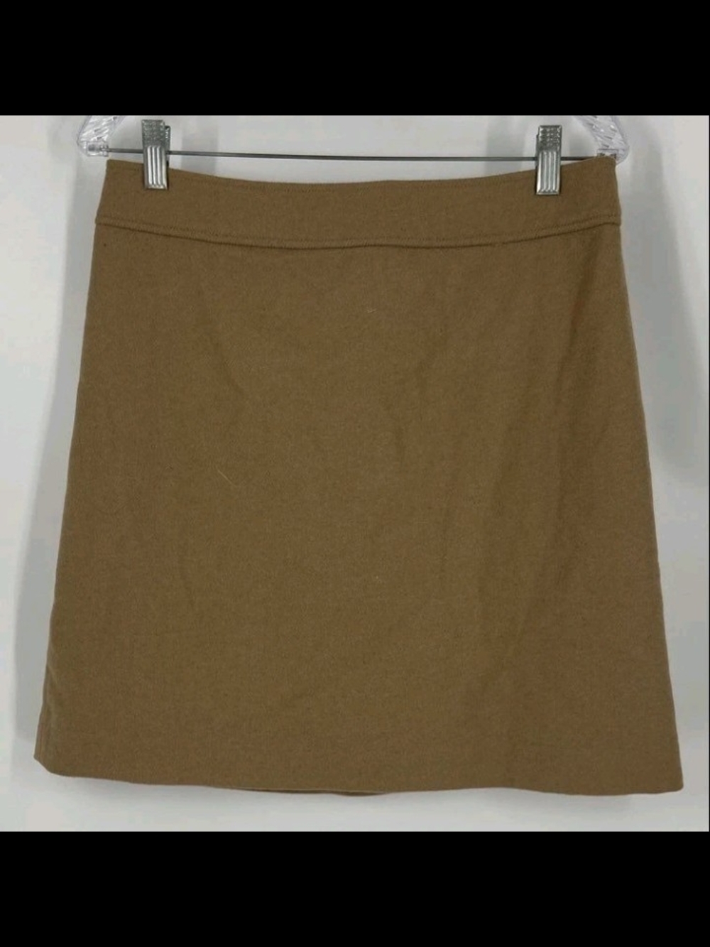 J. Crew A-Line Skirt in Camel Brown Mini Sz 10 NWT